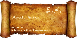 Staudt Anikó névjegykártya
